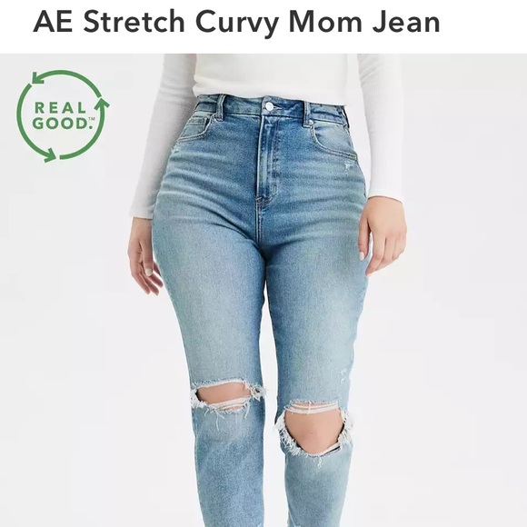 American Eagle Outfitters Denim - AE High Waist Stretch Mom Jeans